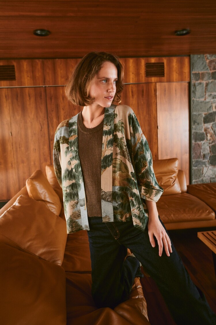 One Hundred Stars Kimono Rivers and Trees Natural One Hundred Stars