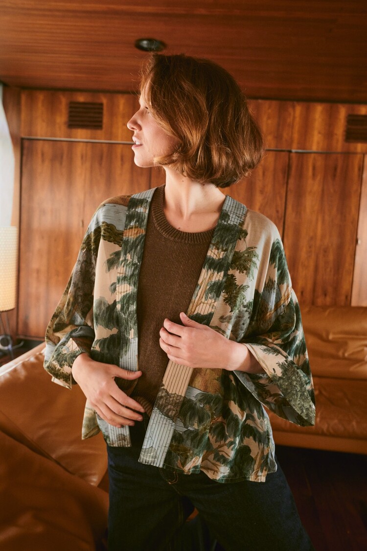 One Hundred Stars Kimono Rivers and Trees Natural One Hundred Stars