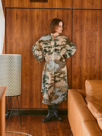 Crepe Darcy Dress Rivers and Trees Natural