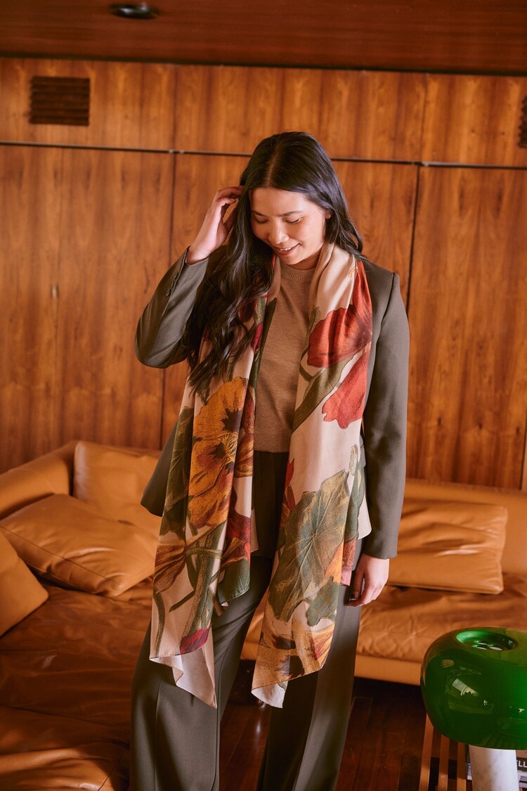 One Hundred Stars Scarf Nasturtium Fawn One Hundred Stars