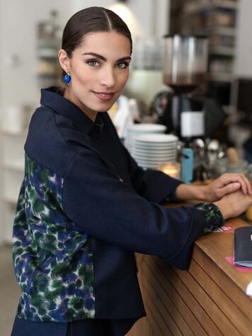 Ebian jacket grisa blue