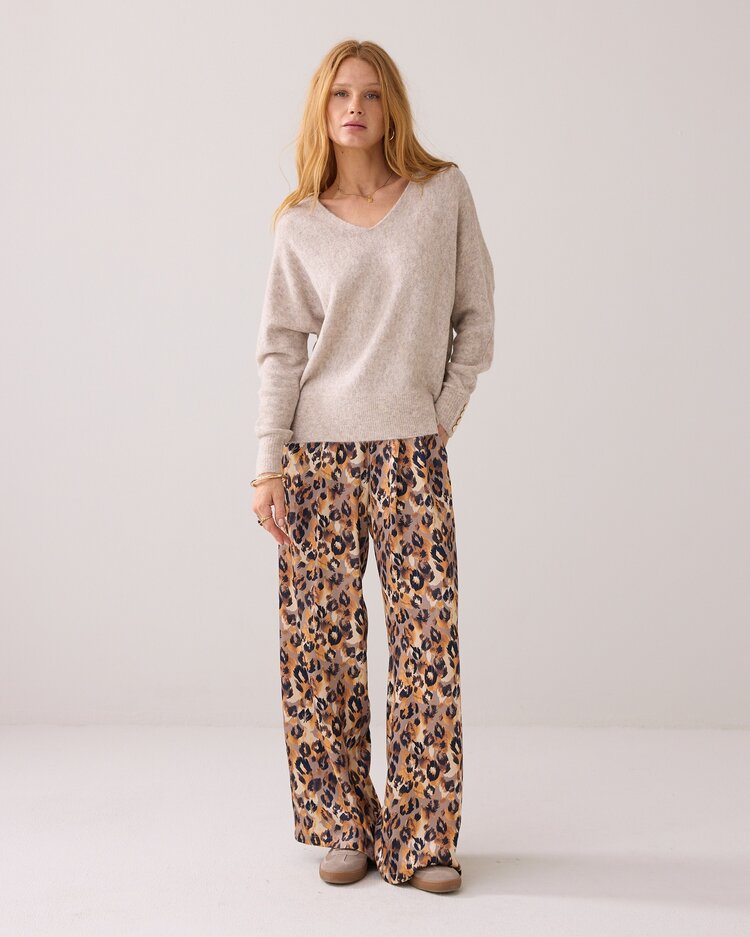 Summum Woman Oversized sweater wool elastane blend knit ash Summum Woman