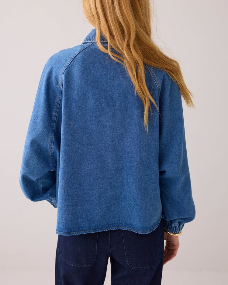 Denim jacket sky twill denim Summum Woman