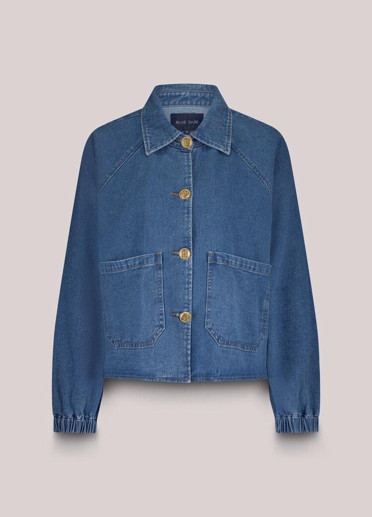 Denim jacket sky twill denim Summum Woman