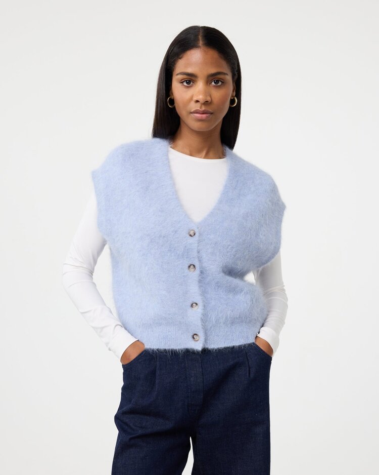 Knit-ted Constanze cardigan light blue Knit-ted