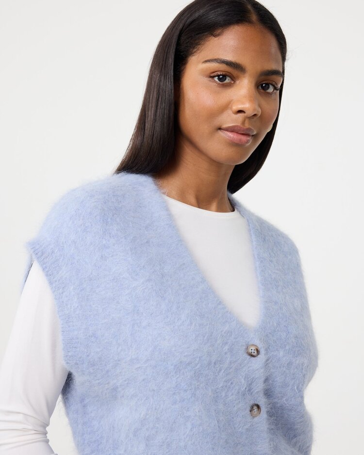 Knit-ted Constanze cardigan light blue Knit-ted