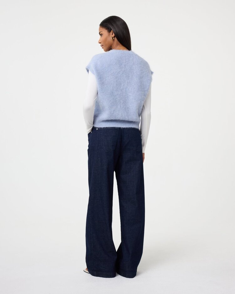 Knit-ted Constanze cardigan light blue Knit-ted