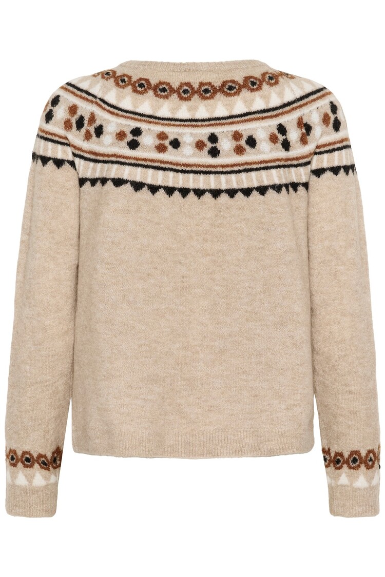 Cream CRCherrie pullover cobblestone melange Cream