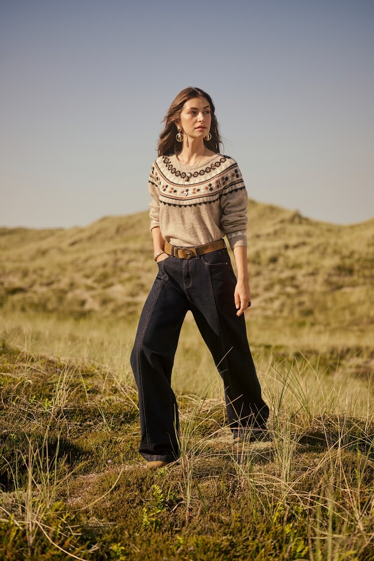 Cream CRCherrie pullover cobblestone melange Cream