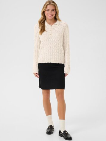 Cream Junah pullover oat melange