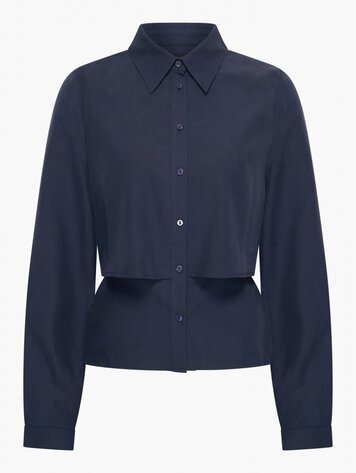 Aímée the label LeahA5 longsleeve blouse marine