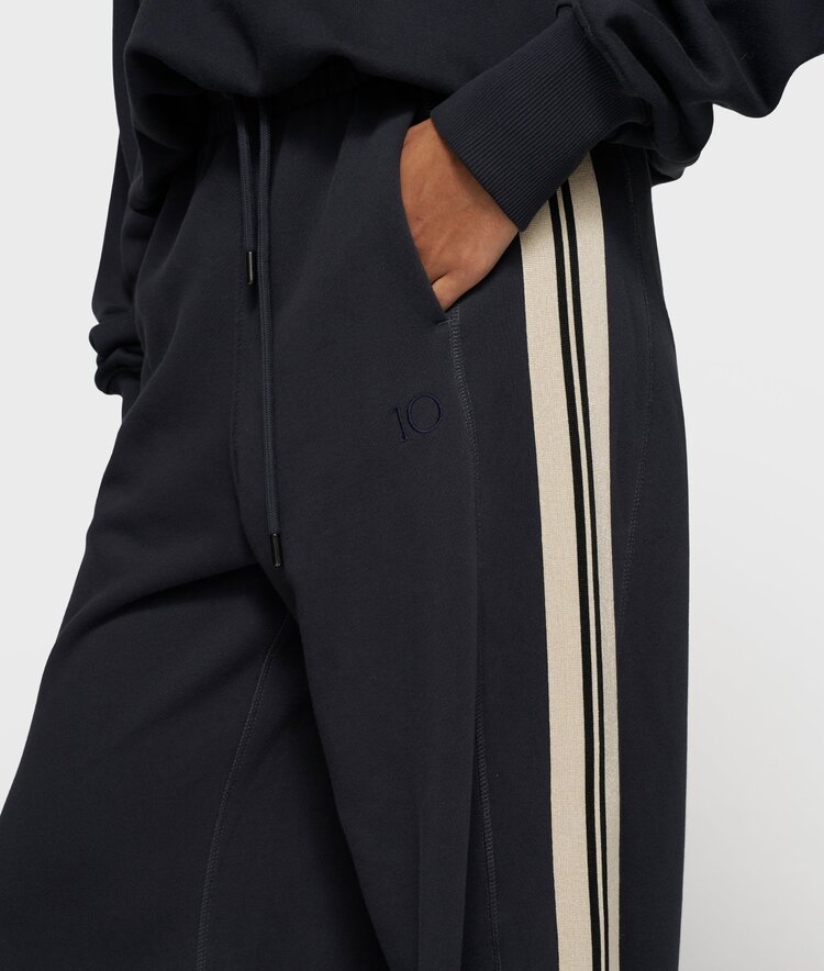 10DAYS Western jogger tape dark navy 10Days