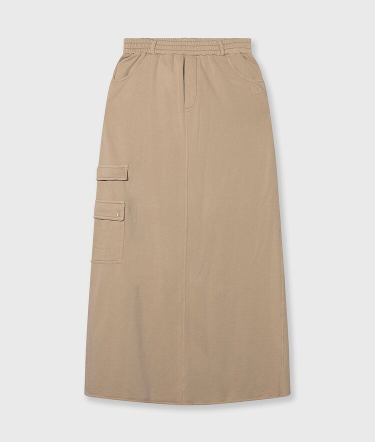 10DAYS Straight skirt pockets earth 10Days