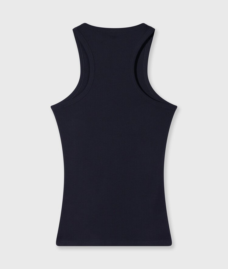 10DAYS Tank top rib terry dark navy 10Days