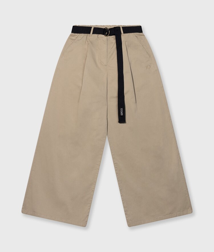10DAYS Wide pants twill earth 10Days