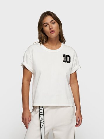 Thick cotton tee 10 ecru