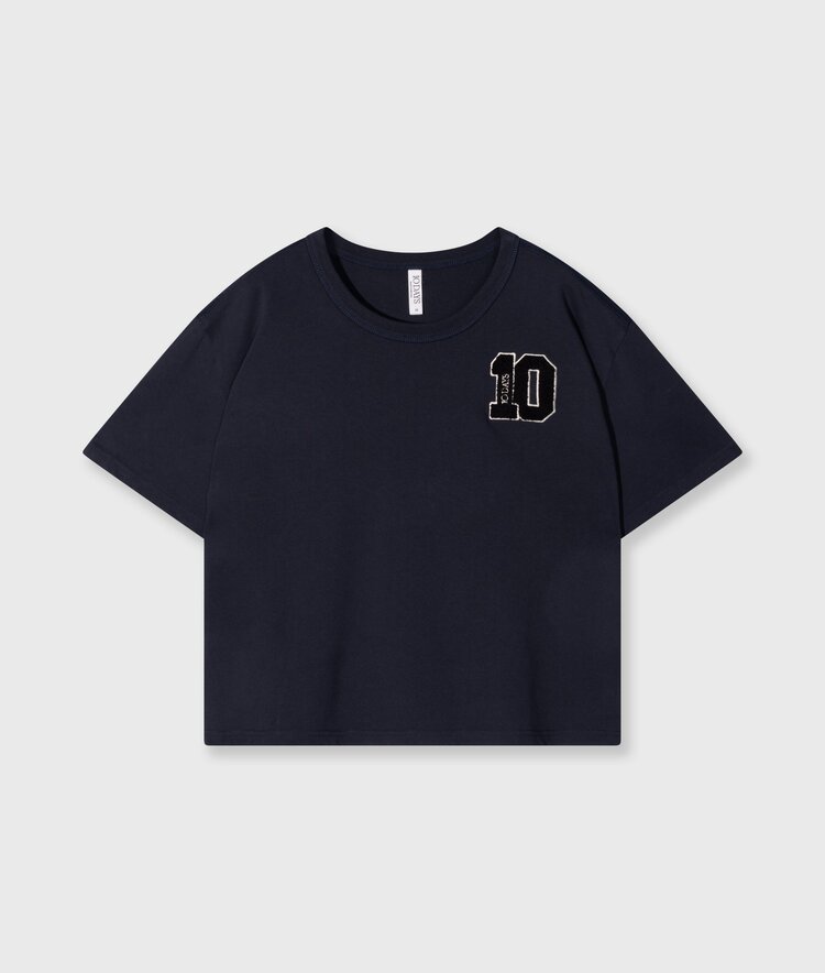 10DAYS Thick cotton tee 10 dark navy 10Days
