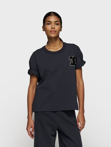 10DAYS Thick cotton tee 10 dark navy