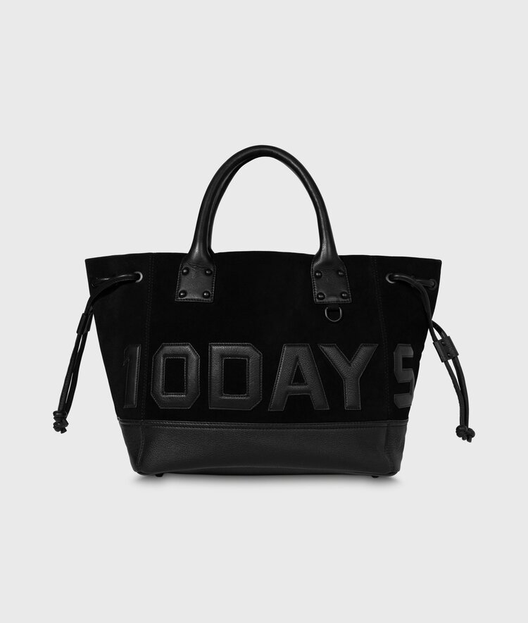 10DAYS Leather shopper black 10Days