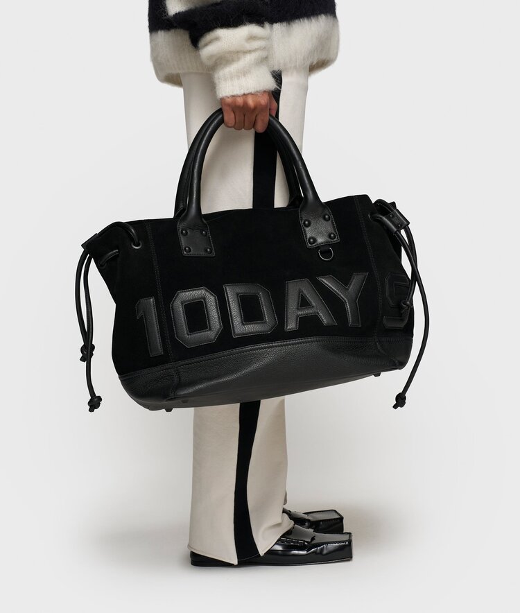10DAYS Leather shopper black 10Days