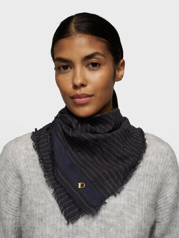 Bandana pinstripe dark navy