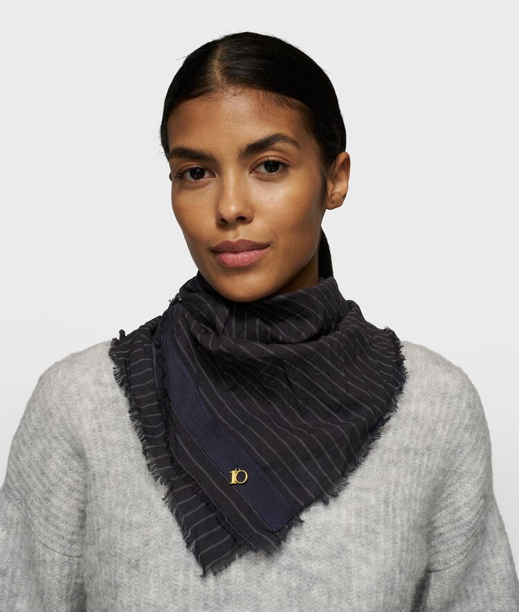 10DAYS Bandana pinstripe dark navy 10Days