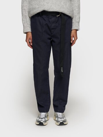 10DAYS Belted pants dark navy