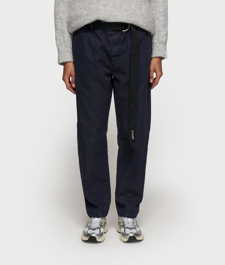 10DAYS Belted pants dark navy 10Days
