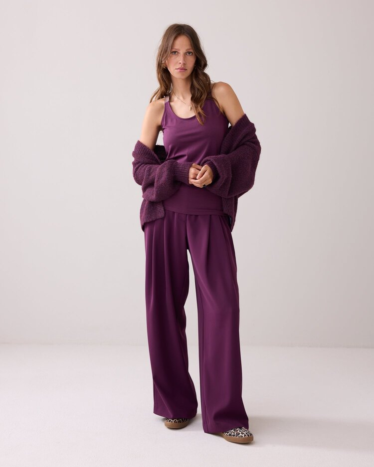 Summum Woman Basic singlet wineberry Summum Woman