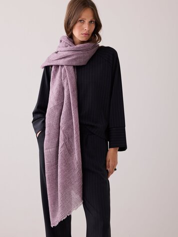 Scarf lightweight woven wineberry