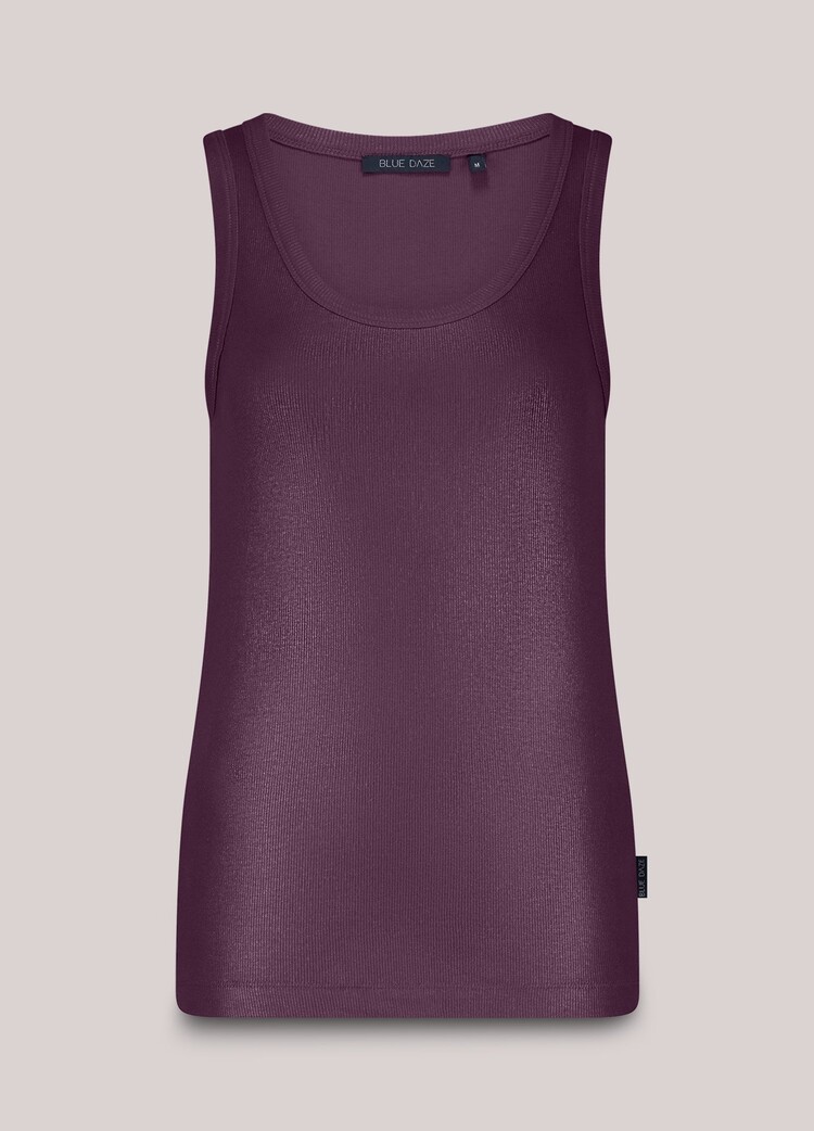 Summum Woman Rib tanktop cotton wineberry Summum Woman