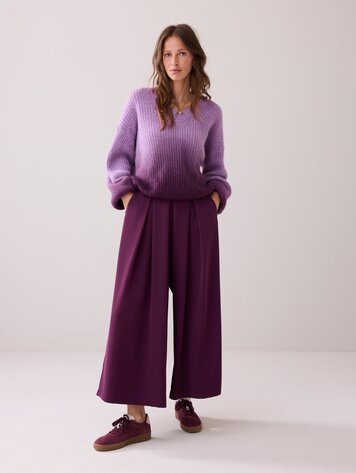 Summum Woman Culotte wide fluid wineberry