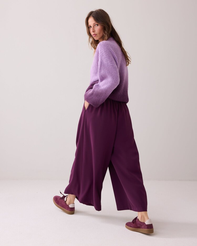 Summum Woman Culotte wide fluid wineberry Summum Woman