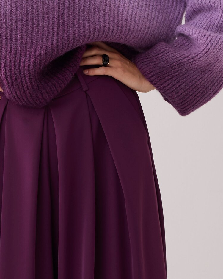 Summum Woman Culotte wide fluid wineberry Summum Woman