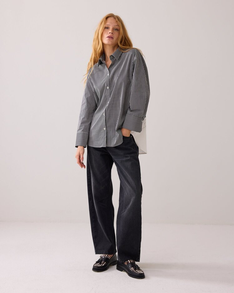 Summum Woman Blouse big flower cotton black Summum Woman