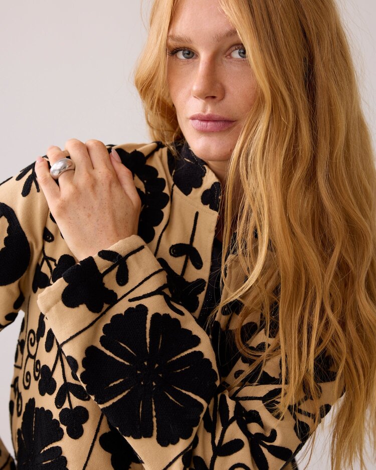 Summum Woman Jacket suzani embro alpaca Summum Woman