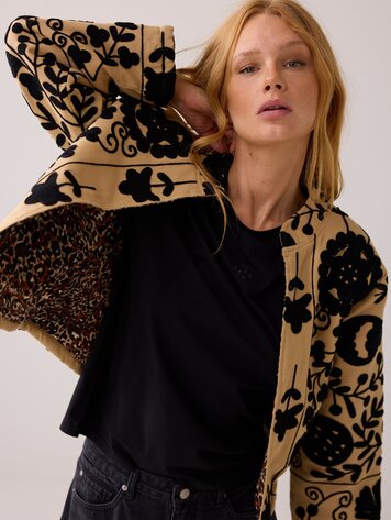Summum Woman Jacket suzani embro alpaca