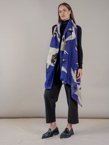 Scarf Stork Royal Blue