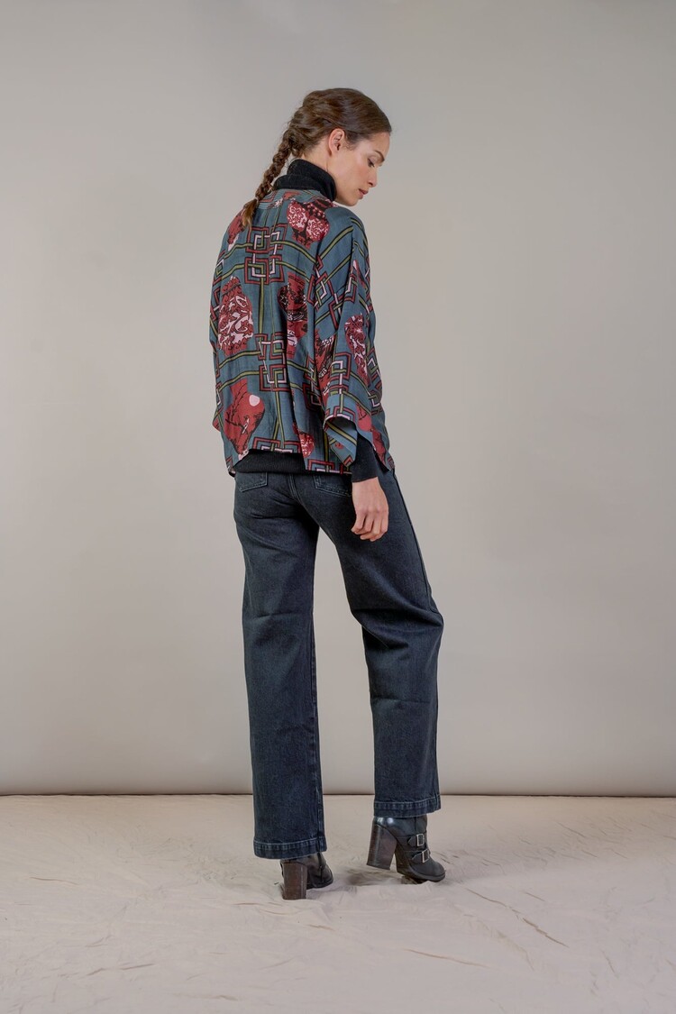 One Hundred Stars Kimono Ginger Jar Grey One Hundred Stars