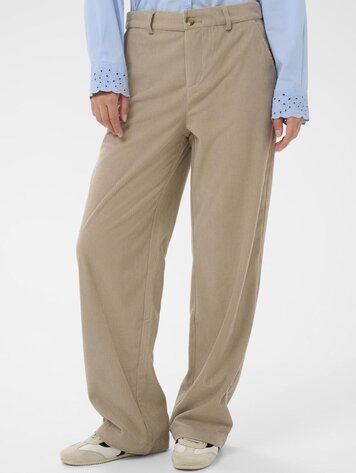Cream Kanna corduroy pant cobblestone