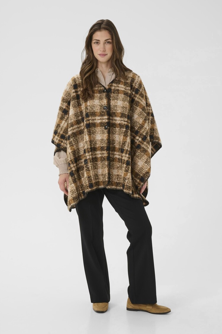 Cream CROms cape brown check Cream