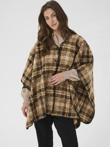 Cream Oms cape brown check