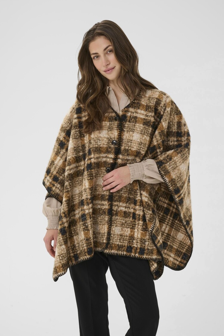 Cream CROms cape brown check Cream