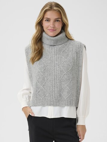 Cream Frina slipover grey melange