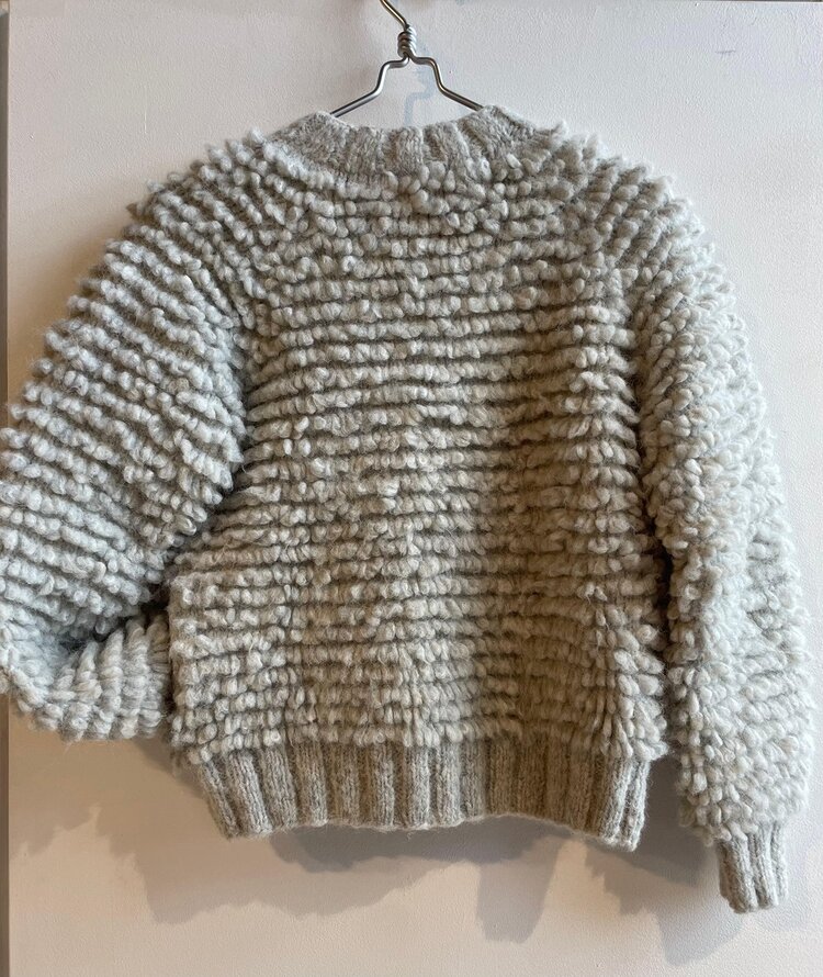 Coco cardigan silver Inti Knitwear
