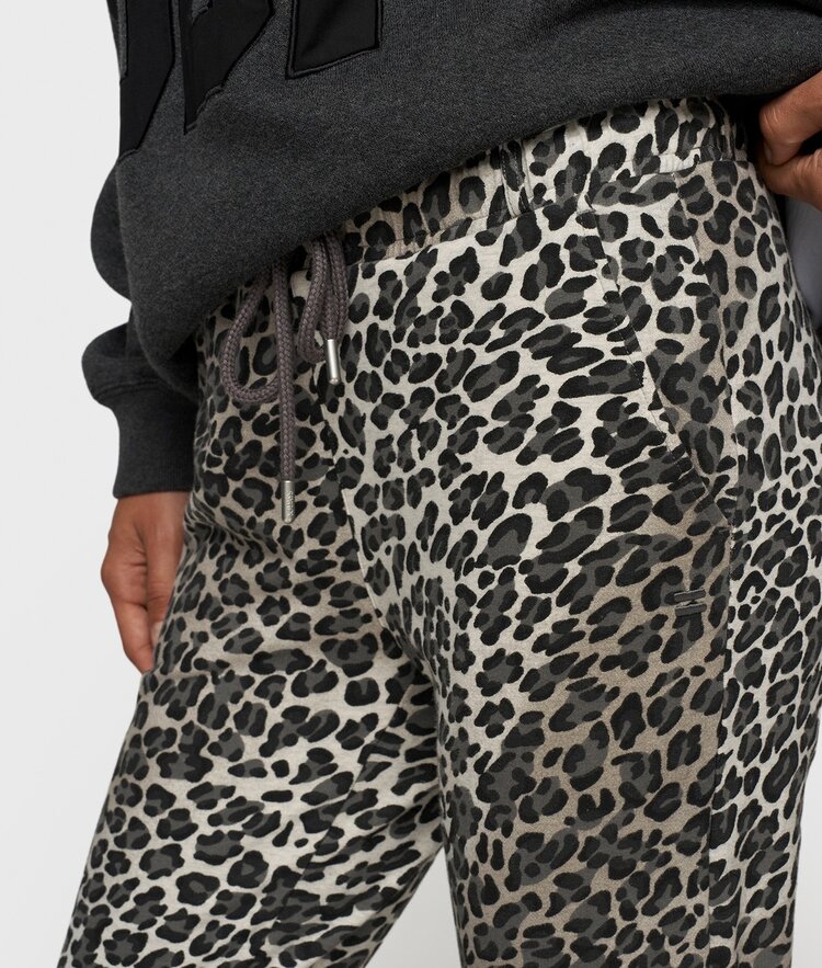 10DAYS Cropped jogger leopard soft white melee 10Days
