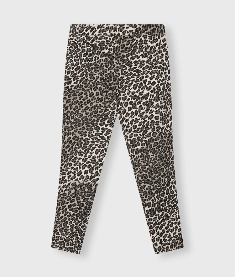 10DAYS Cropped jogger leopard soft white melee 10Days