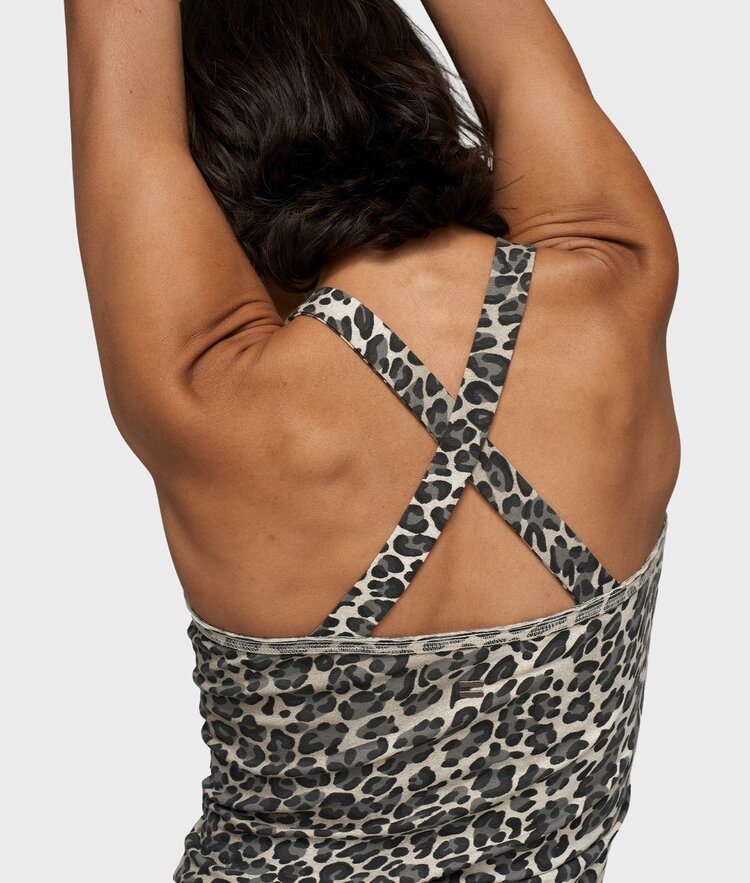 10DAYS Wrapper leopard soft white melee 10Days