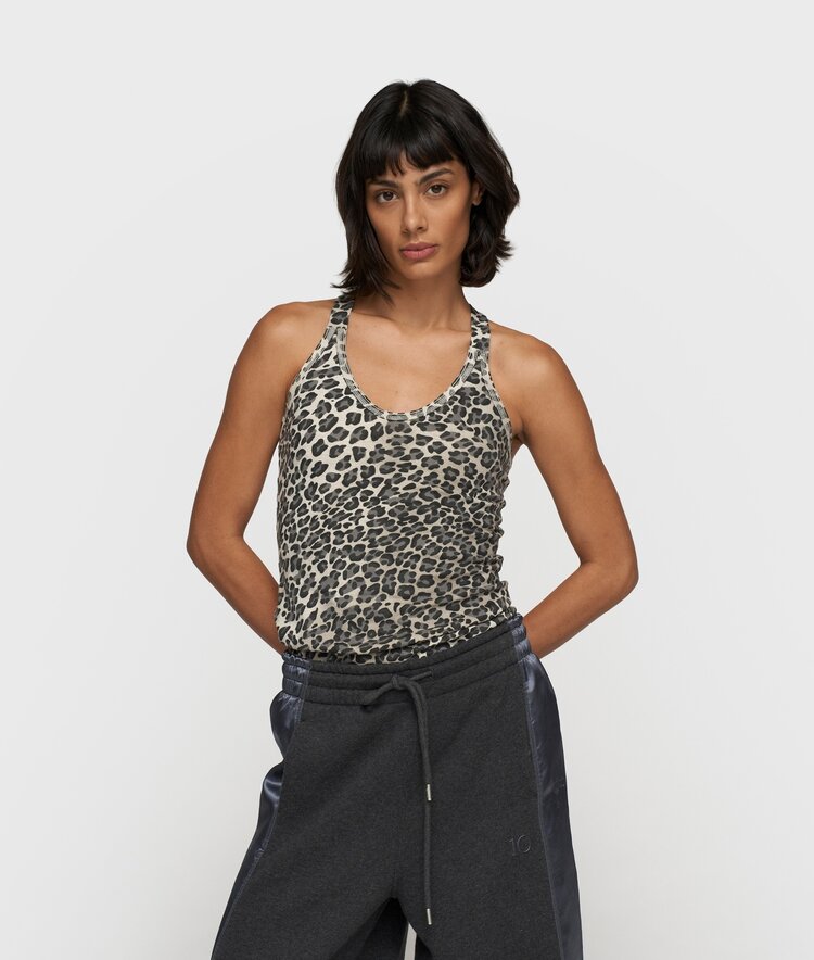 10DAYS Wrapper leopard soft white melee 10Days