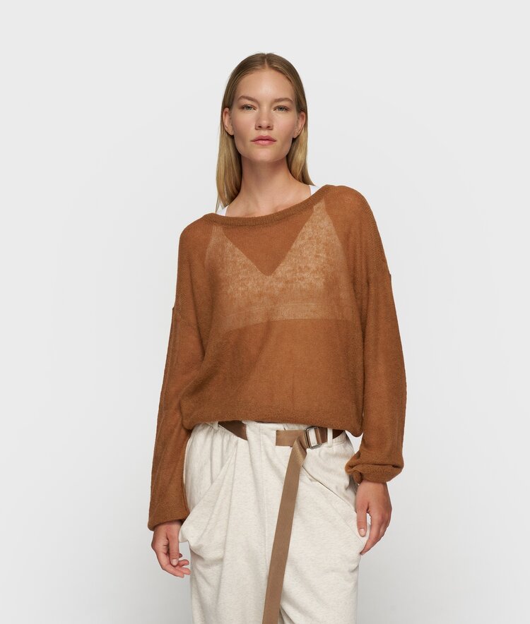 Thin knit sweater suede 10Days